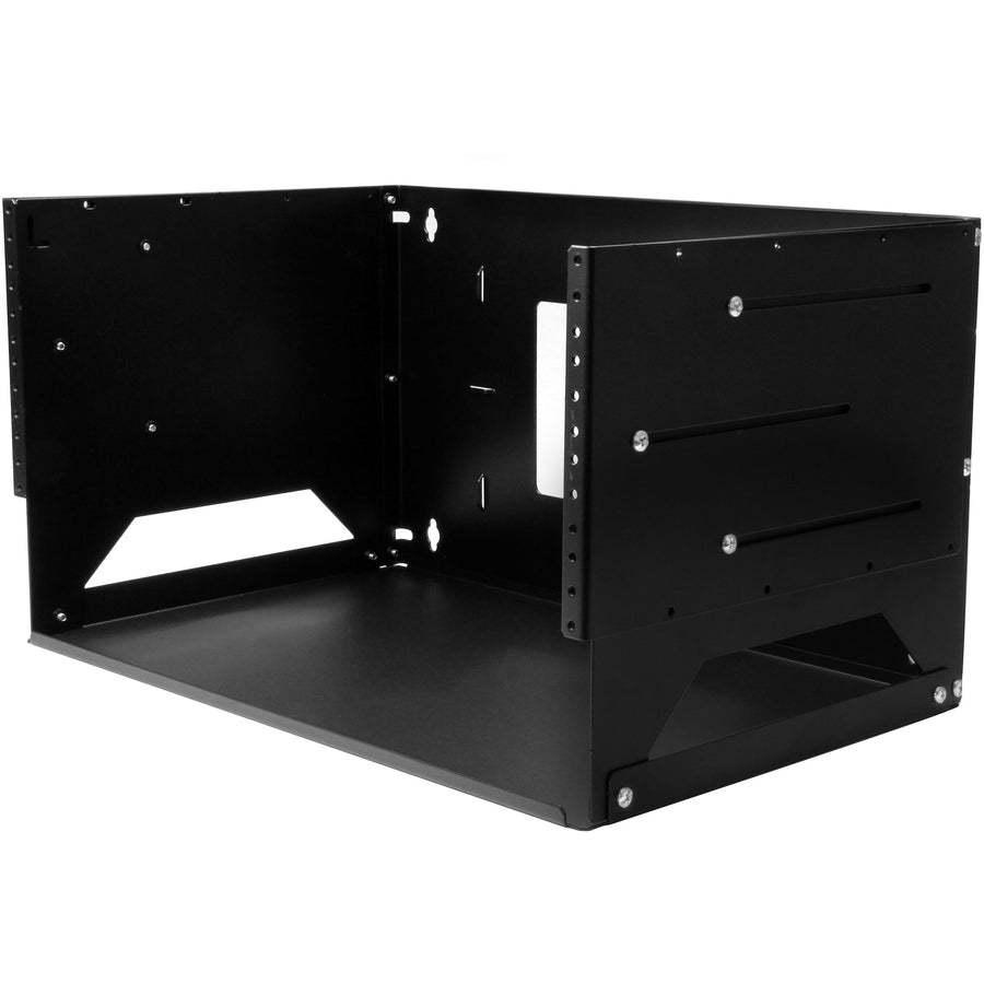 StarTech.com 4U Wallmount Server Rack with Built-in Shelf - Solid Steel - Adjustable Depth 12in to 18in WALLSHELF4U