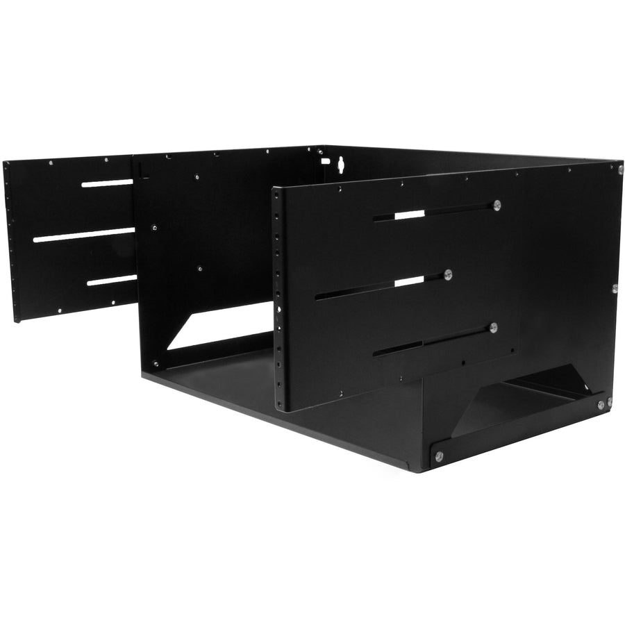 StarTech.com 4U Wallmount Server Rack with Built-in Shelf - Solid Steel - Adjustable Depth 12in to 18in WALLSHELF4U