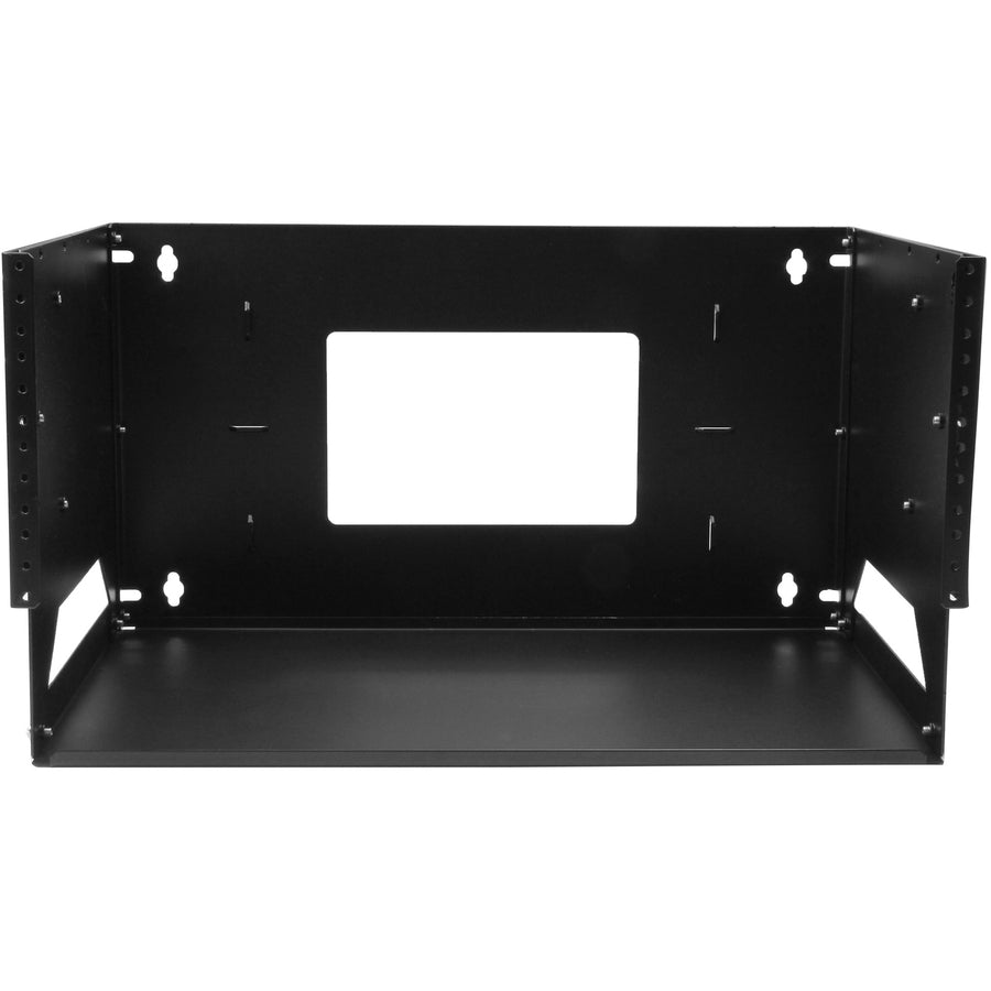 StarTech.com 4U Wallmount Server Rack with Built-in Shelf - Solid Steel - Adjustable Depth 12in to 18in WALLSHELF4U