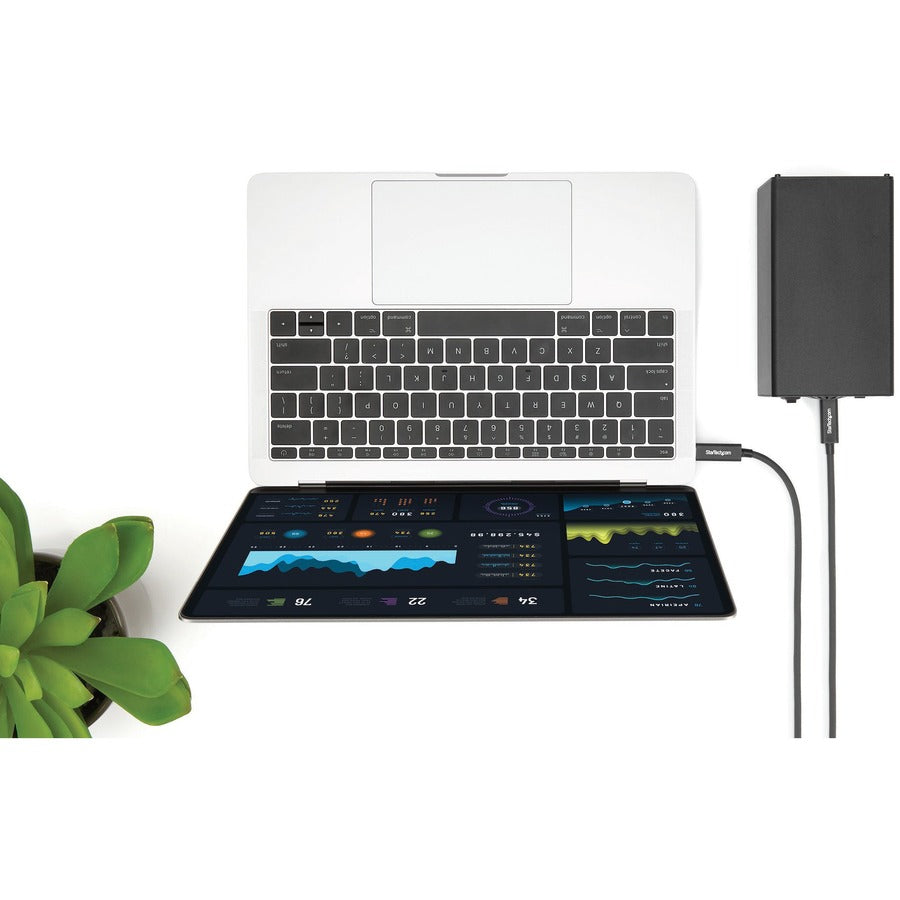 StarTech.com Câble Thunderbolt 3 de 3 pieds 1 m avec PD 100 W - 40 Gbit/s - Double 4K ou Full 5K - Câble Thunderbolt 3 USB-C certifié TBLT3MM1MA