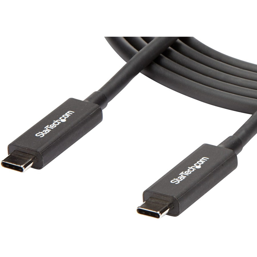 StarTech.com StarTech.com 6 ft 2m Thunderbolt 3 Cable w/ 100W PD - 40Gbps - Dual 4K or Full 5K - Certified Thunderbolt 3 USB-C Cable TBLT3MM2MA