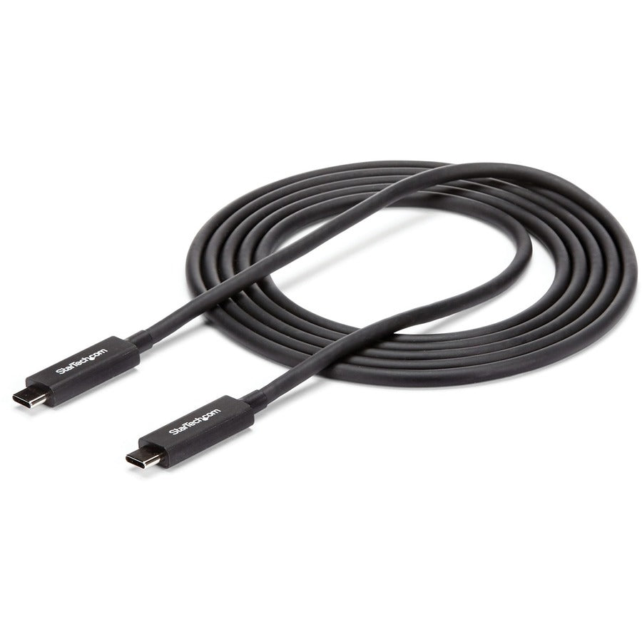 StarTech.com StarTech.com 6 ft 2m Thunderbolt 3 Cable w/ 100W PD - 40Gbps - Dual 4K or Full 5K - Certified Thunderbolt 3 USB-C Cable TBLT3MM2MA