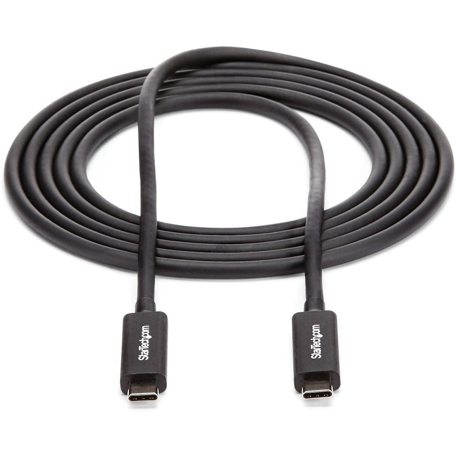 StarTech.com StarTech.com 6 ft 2m Thunderbolt 3 Cable w/ 100W PD - 40Gbps - Dual 4K or Full 5K - Certified Thunderbolt 3 USB-C Cable TBLT3MM2MA