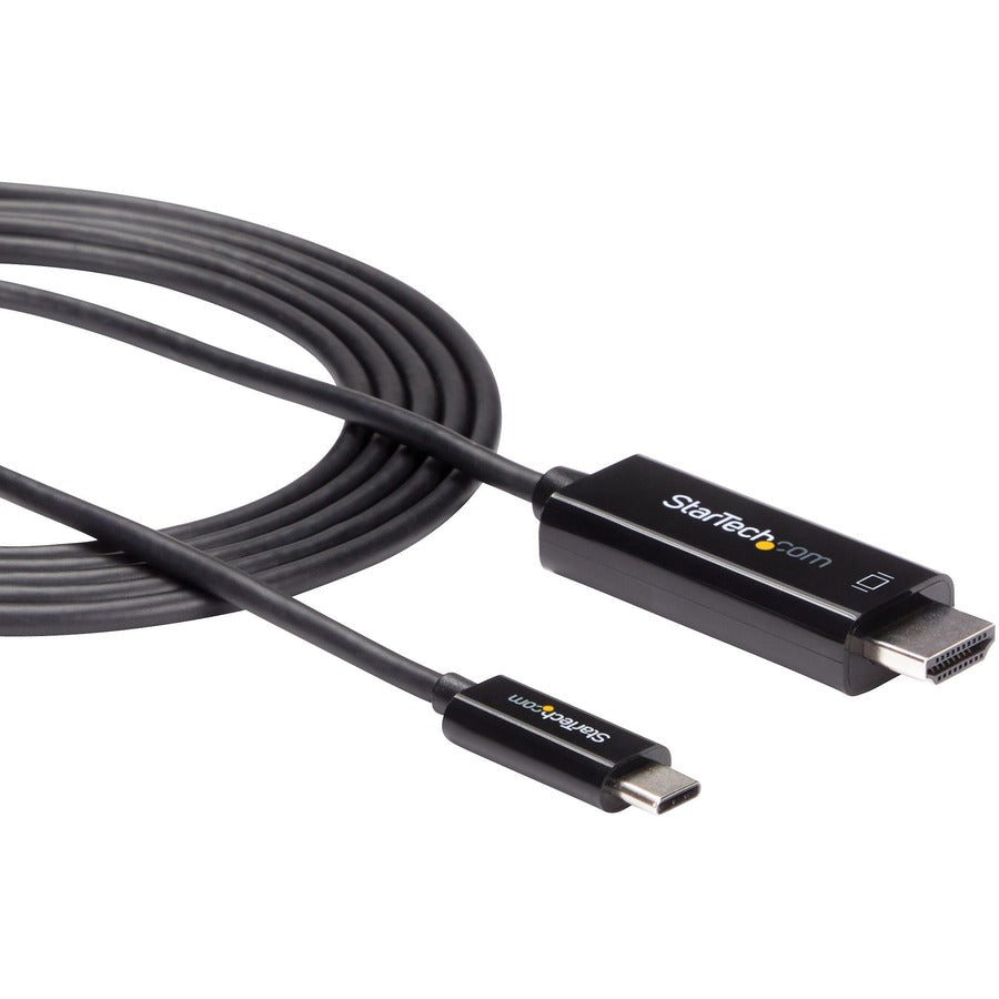 StarTech.com Câble USB C vers HDMI de 2 m – Câble adaptateur d'affichage vidéo 4K 60 Hz USB Type C DP Alt Mode vers HDMI 2.0 – Fonctionne avec Thunderbolt 3 CDP2HD2MBNL