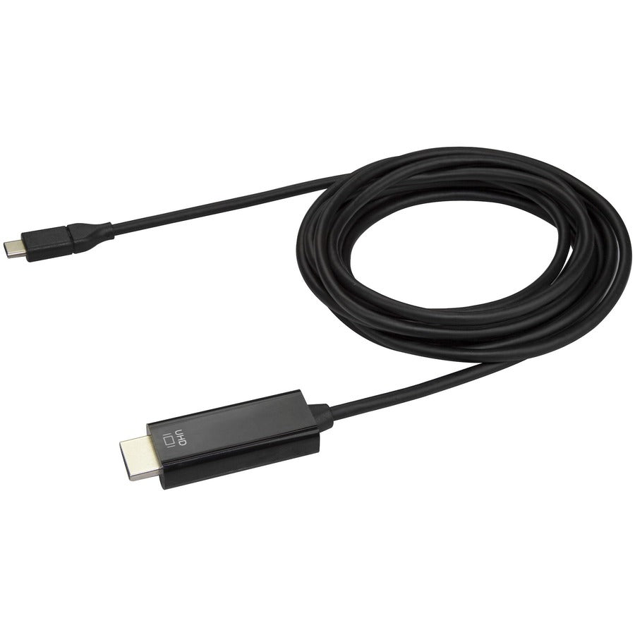 StarTech.com Câble USB C vers HDMI de 3 m – Câble adaptateur d'affichage vidéo 4K 60 Hz USB Type C DP Alt Mode vers HDMI 2.0 – Fonctionne avec Thunderbolt 3 CDP2HD3MBNL