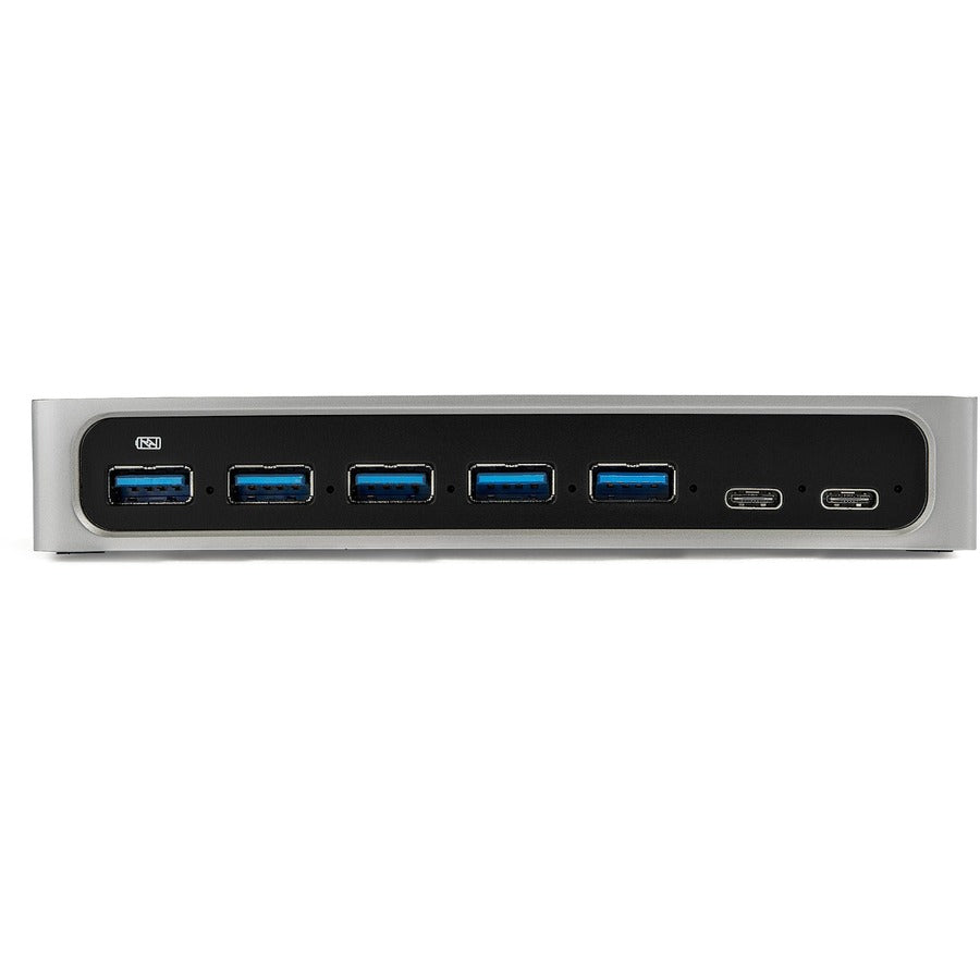 StarTech.com Hub USB C 7 ports avec charge rapide - 5x USB-A et 2x USB-C (USB 3.0 SuperSpeed ​​5Gbps) - Hub adaptateur USB 3.1 Gen 1 - Auto-alimenté HB30C5A2CSC