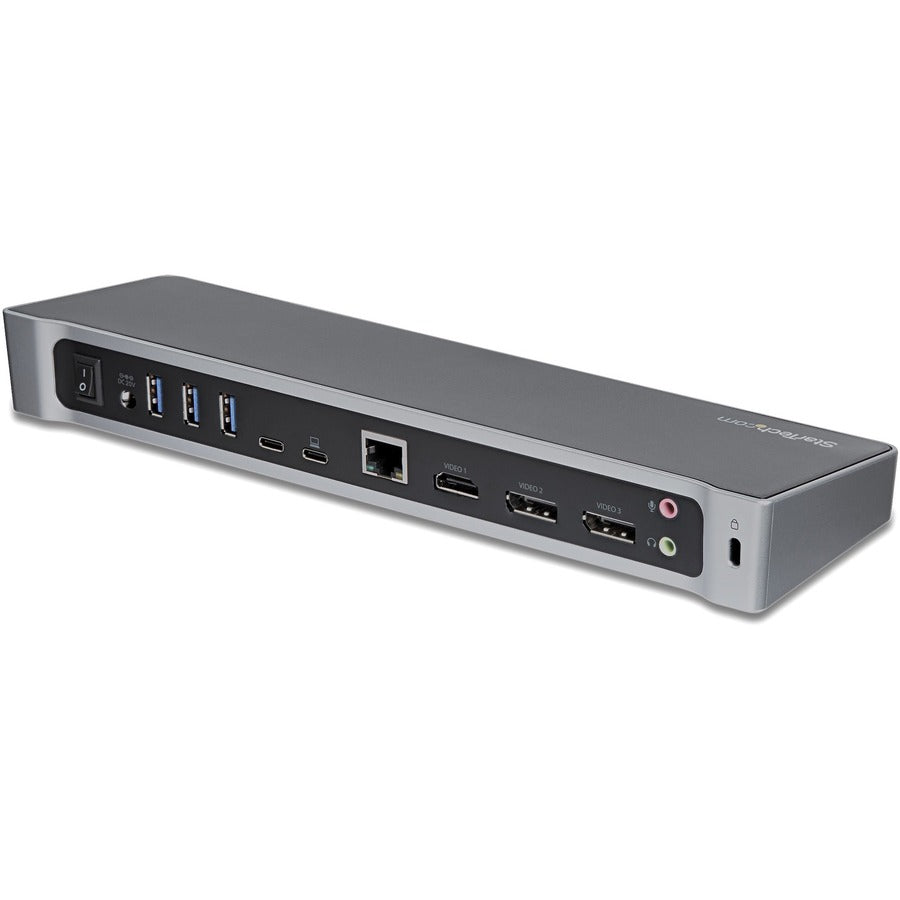 StarTech.com USB-C Dock - 4K Triple Monitor USB Type-C Docking Station with Dual DisplayPort & HDMI - 100W Power Delivery - 5x USB 3.0 Hub DK30CH2DEP