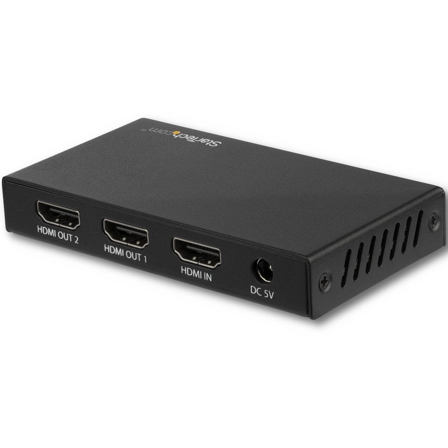 StarTech.com 2 Port HDMI Splitter - 4K 60Hz - 1x2 Way HDMI 2.0 Splitter - HDR - ST122HD202 ST122HD202