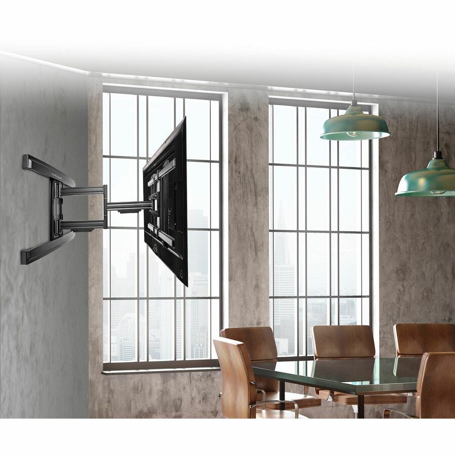 StarTech.com TV Wall Mount for up to 80" VESA Mount Displays - Low Profile Full Motion TV Mount - Heavy Duty Adjustable Articulating Arm FPWARTS1