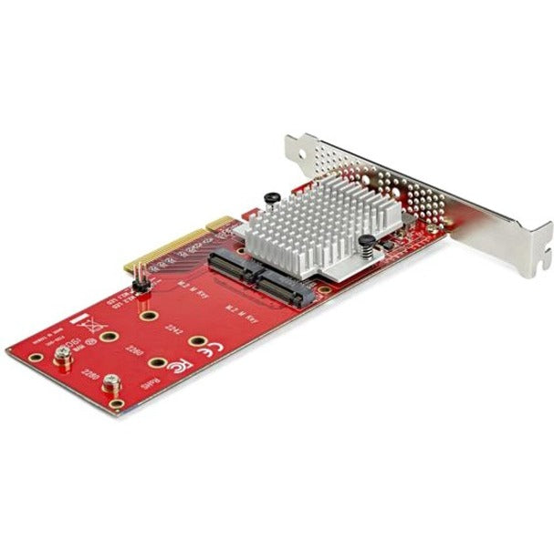 StarTech.com Carte Adaptateur SSD Dual M.2 PCIe - x8 / x16 Dual NVMe ou AHCI M.2 SSD vers PCI Express 3.0 - M.2 NGFF PCIe (clé M) Compatible PEX8M2E2