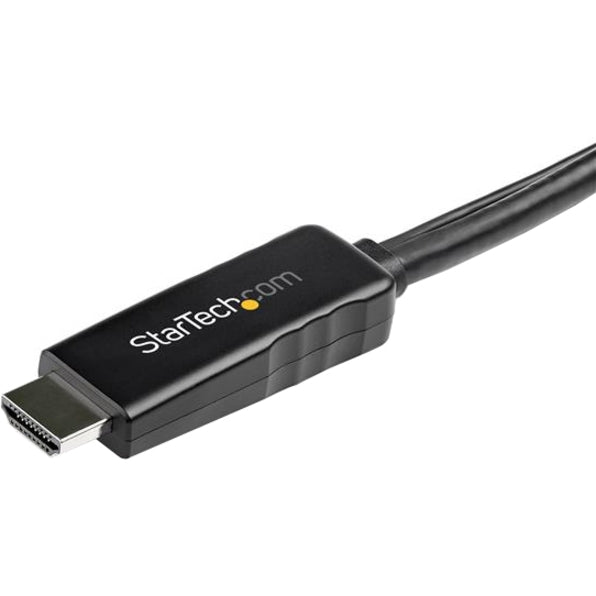 StarTech.com Câble HDMI vers DisplayPort de 2 m (6 pieds) 4K 30 Hz - Câble adaptateur actif HDMI 1.4 vers DP 1.2 avec audio - Convertisseur vidéo alimenté par USB HD2DPMM2M