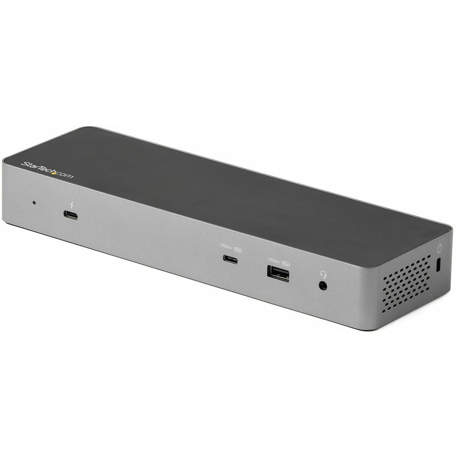 StarTech.com Thunderbolt 3 Dock w/USB-C Host Compatibility - Dual 4K 60Hz DP 1.4 or HDMI TB3/USB-C Docking Station - 1x 8K - 96W PD/5xUSB TB3CDK2DH