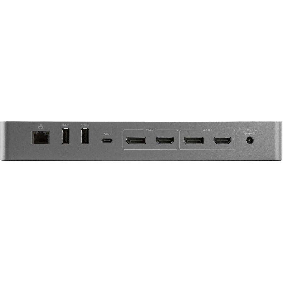 StarTech.com Thunderbolt 3 Dock w/USB-C Host Compatibility - Dual 4K 60Hz DP 1.4 or HDMI TB3/USB-C Docking Station - 1x 8K - 96W PD/5xUSB TB3CDK2DH