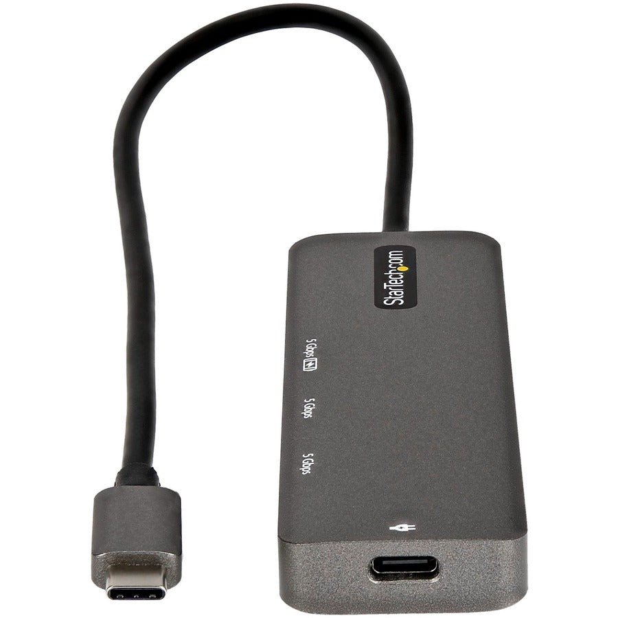 StarTech.com USB C Multiport Adapter, USB-C to HDMI 4K 60Hz (HDR10), 100W PD Pass-Through, 4xUSB 3.0, USB Type-C Mini Dock, 12" Long Cable DKT30CHPD3