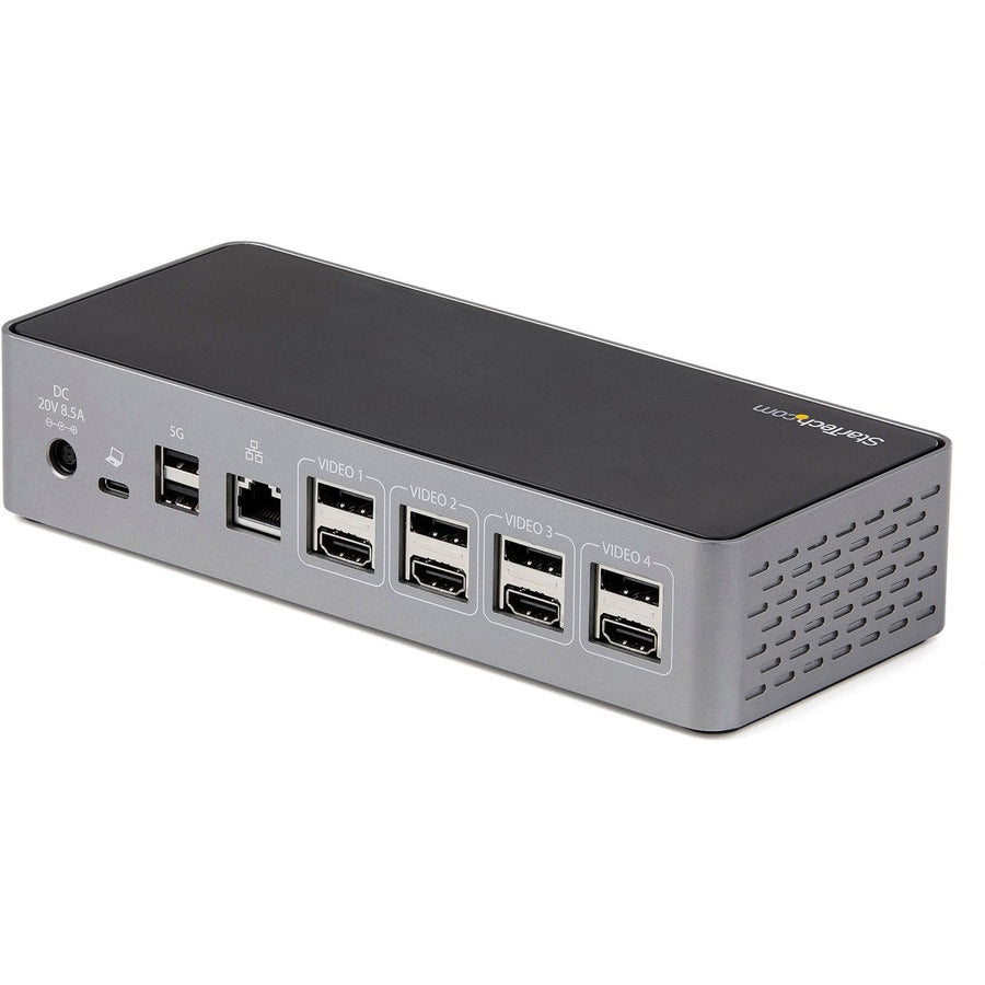 StarTech.com USB-C Dock, 4K 60Hz Quad Monitor DisplayPort & HDMI, Universal USB C Docking Station, 100W Power Delivery, USB Hub 1C/3A, GbE DK31C4DPPD