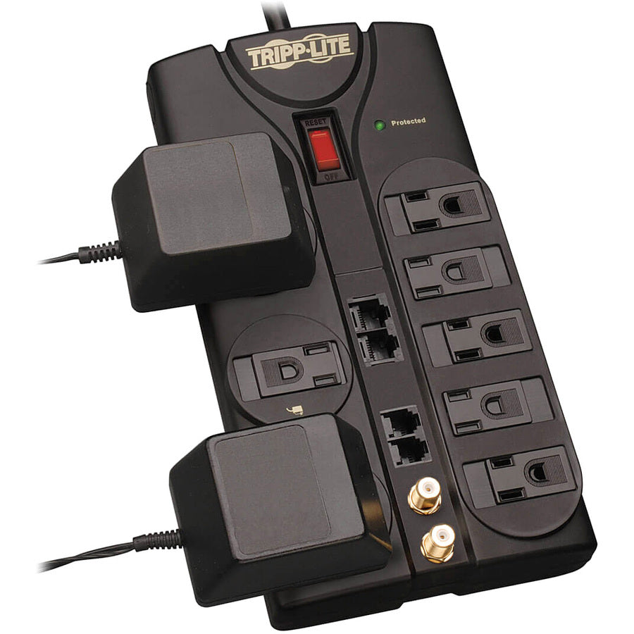 Tripp Lite 8-Outlet TV/Modem Surge Protector TLP810NET