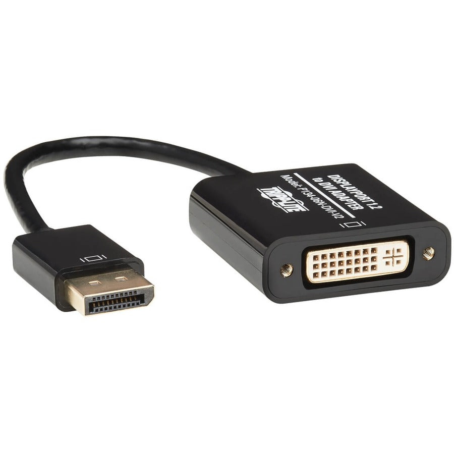 Tripp Lite 6in DisplayPort to DVI Adapter Active Converter M/F DPort 1.2 6" P134-06N-DVI-V2