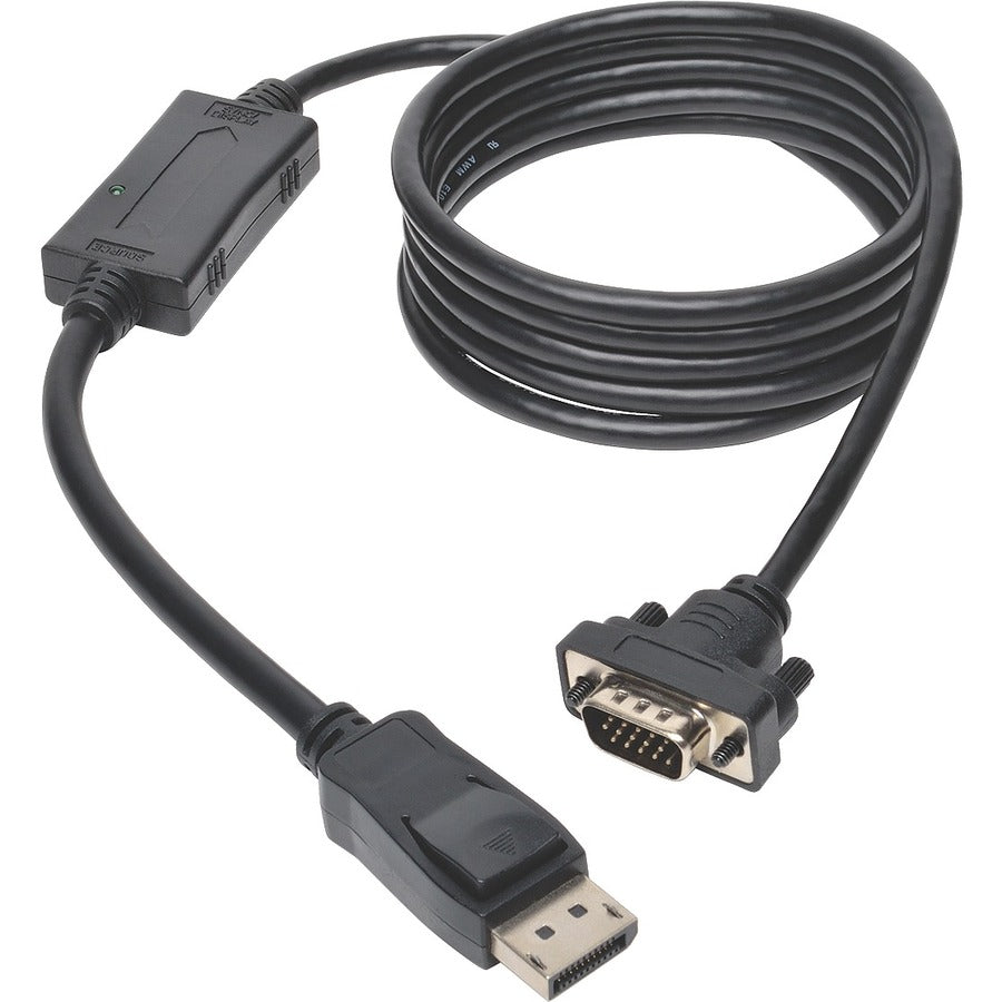 Tripp Lite P581-006-VGA-V2 DisplayPort 1.2 to VGA Active Adapter Cable, 6 ft. P581-006-VGA-V2