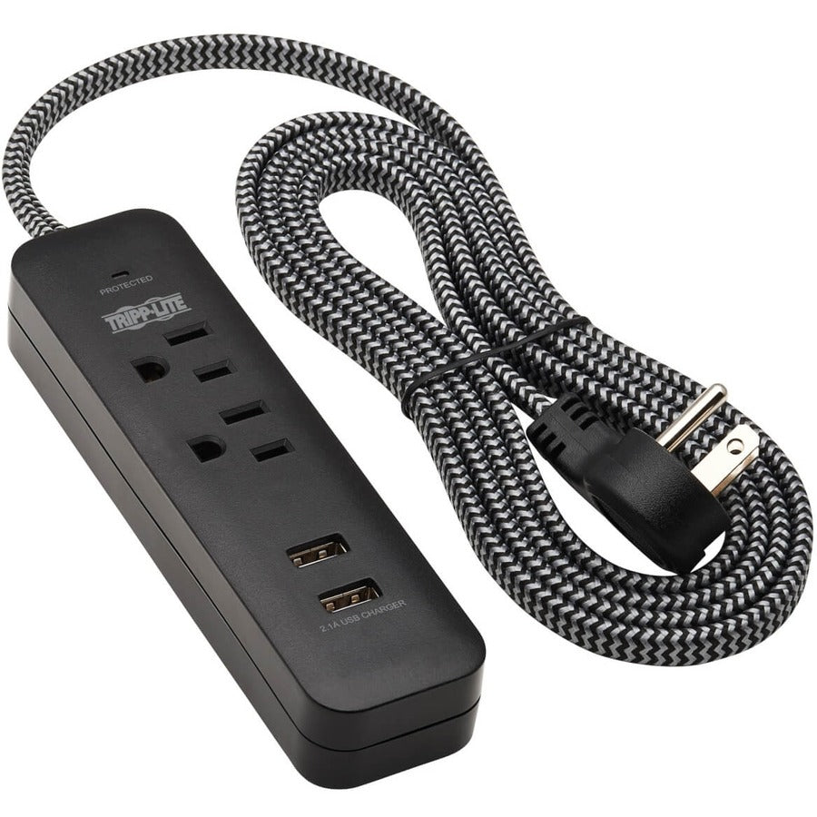 Tripp Lite Protect It! TLP206USB 2-Outlet Surge Suppressor/Protector TLP206USB