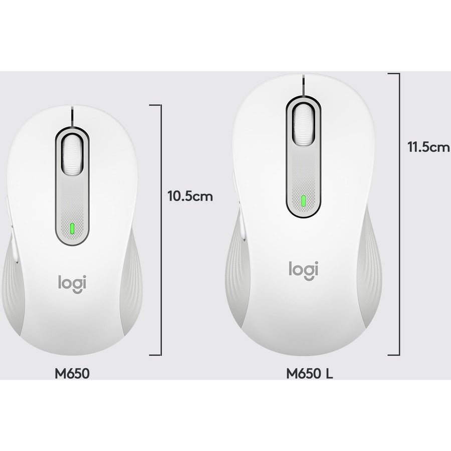 Logitech Signature M650 L pour entreprise (blanc cassé) - Boîte marron 910-006347