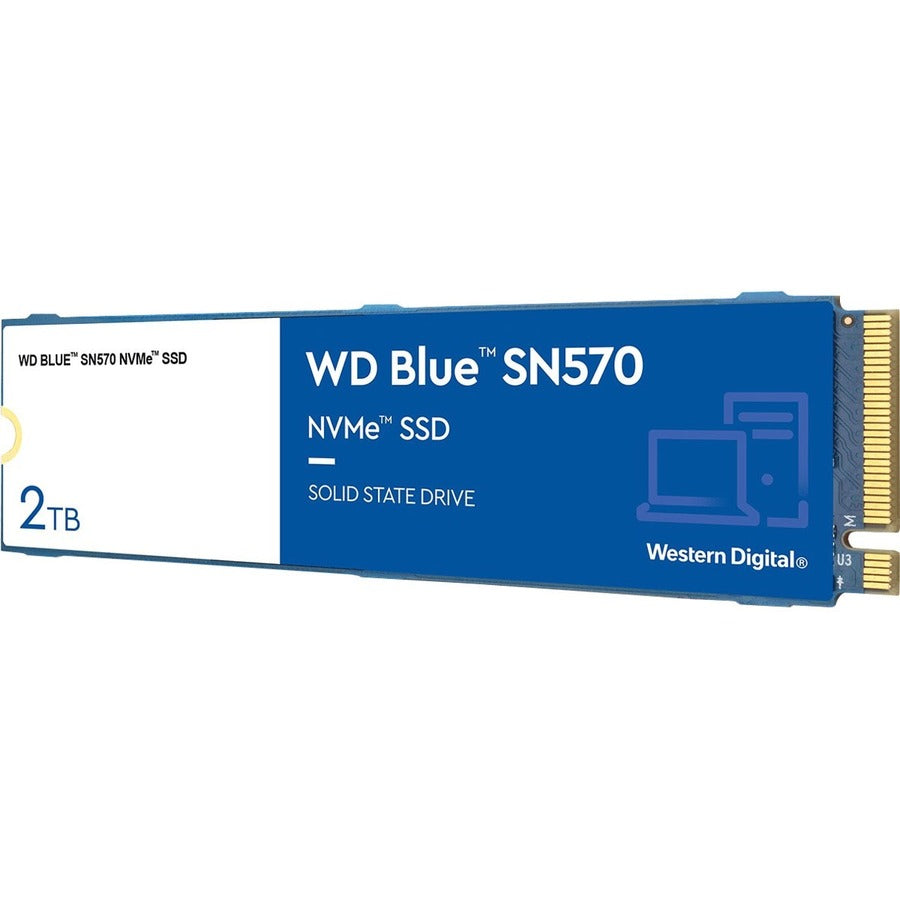 Disque SSD WD Blue SN570 WDS200T3B0C 2 To - M.2 2280 interne - PCI Express NVMe (PCI Express NVMe 3.0 x4) WDS200T3B0C