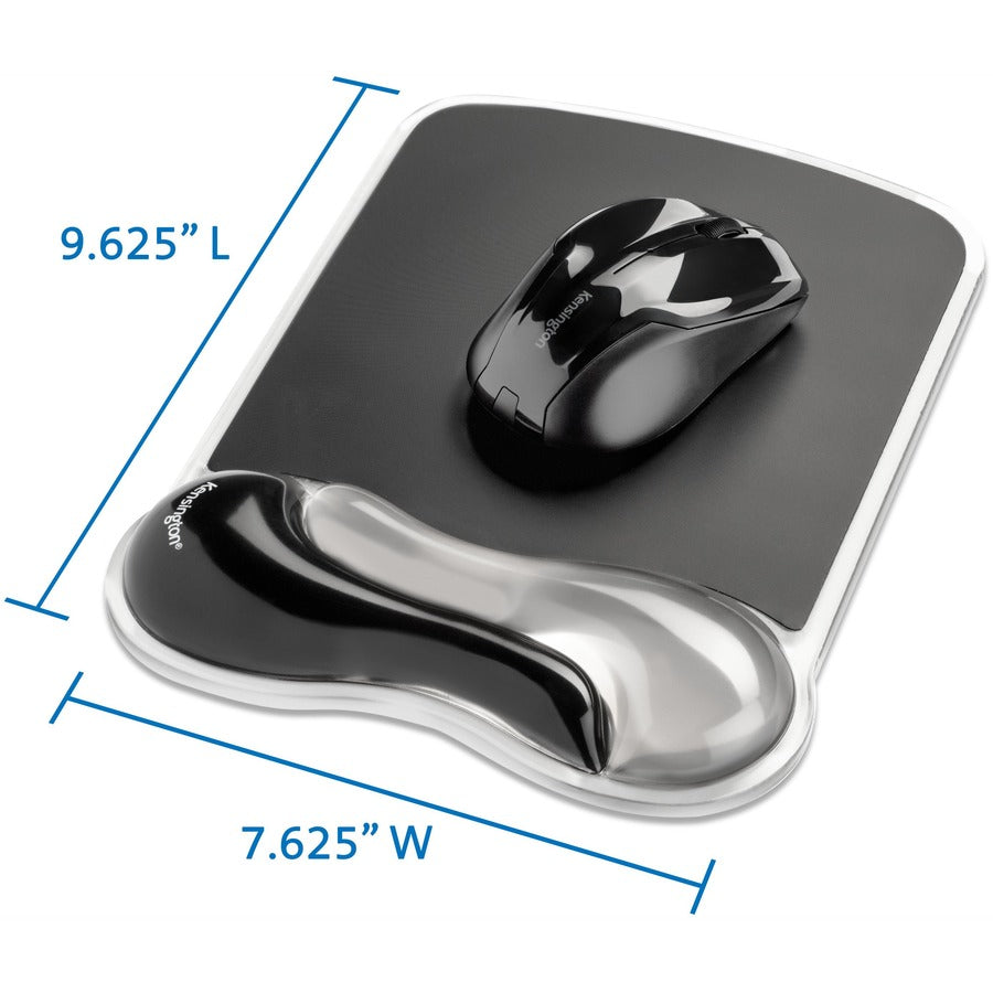 Kensington Duo Gel Mouse Pad Wrist Rest - Gray K62399US