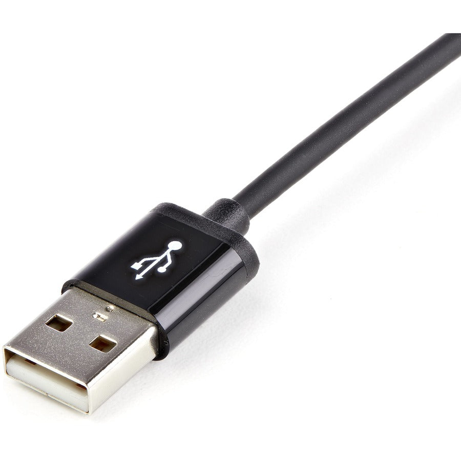 StarTech.com 2m (6ft) Long Black Apple&reg; 8-pin Lightning Connector to USB Cable for iPhone / iPod / iPad USBLT2MB