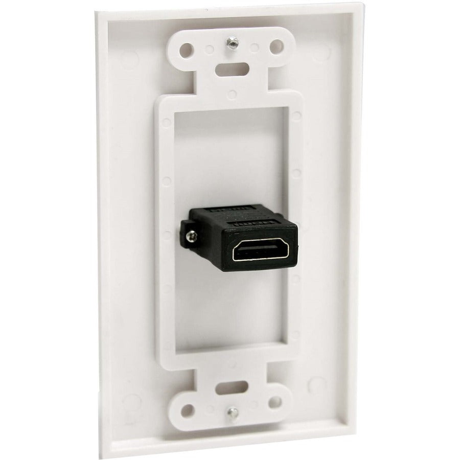 StarTech.com Single Outlet Female HDMI&reg; Wall Plate White HDMIPLATE