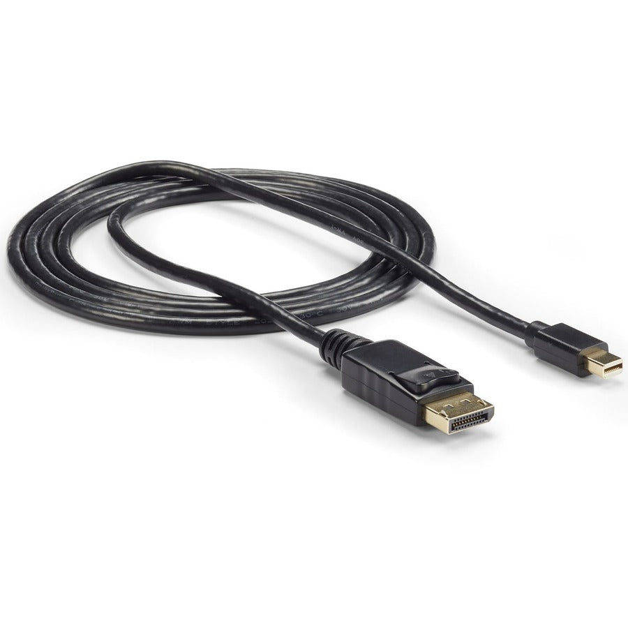 StarTech.com 6ft (2m) Mini DisplayPort to DisplayPort 1.2 Cable, 4K x 2K mDP to DisplayPort Adapter Cable, Mini DP to DP Cable for Monitor MDP2DPMM6