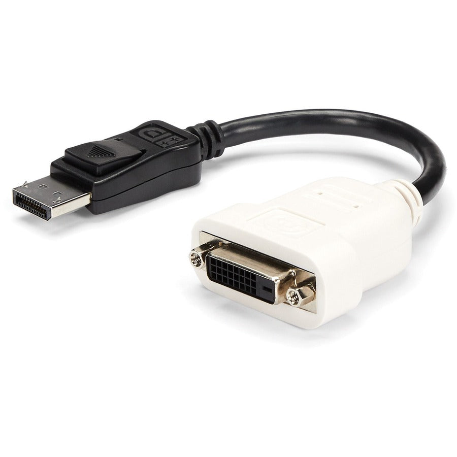 StarTech.com DisplayPort to DVI Adapter, DisplayPort to DVI-D Adapter/Video Converter 1080p, DP 1.2 to DVI Monitor, Latching DP Connector DP2DVI
