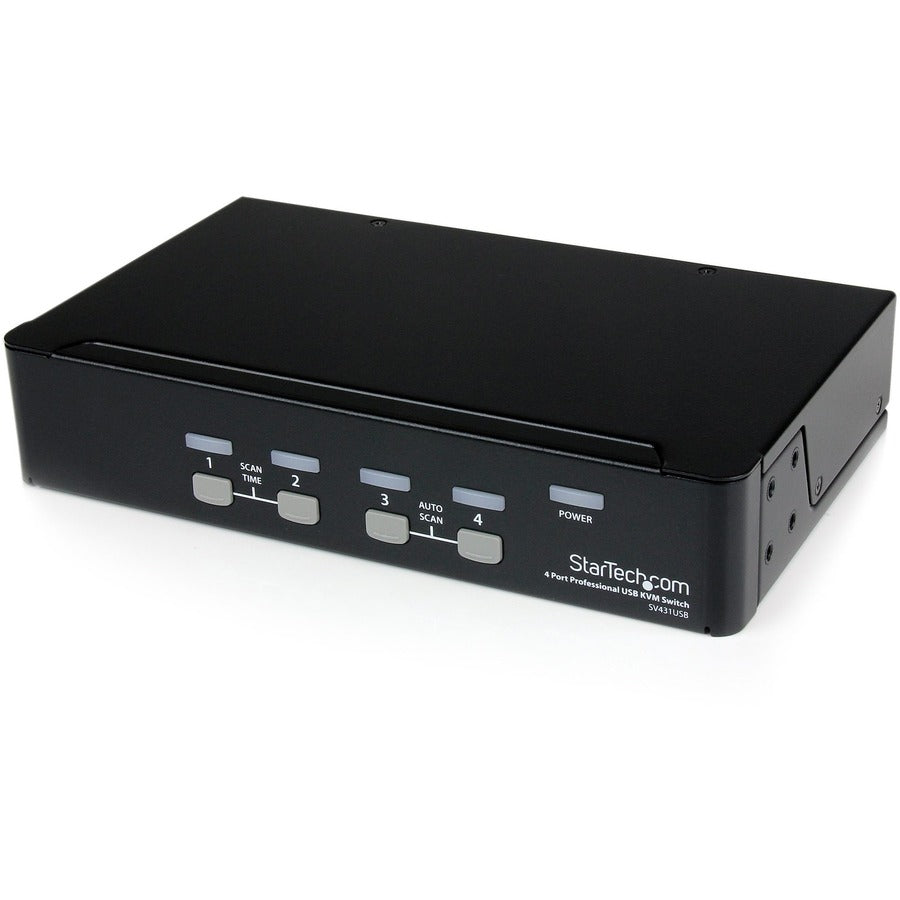 StarTech.com StarTech.com StarView SV431USB - KVM switch - USB - 4 ports - 1 local user - USB - 1U SV431USB