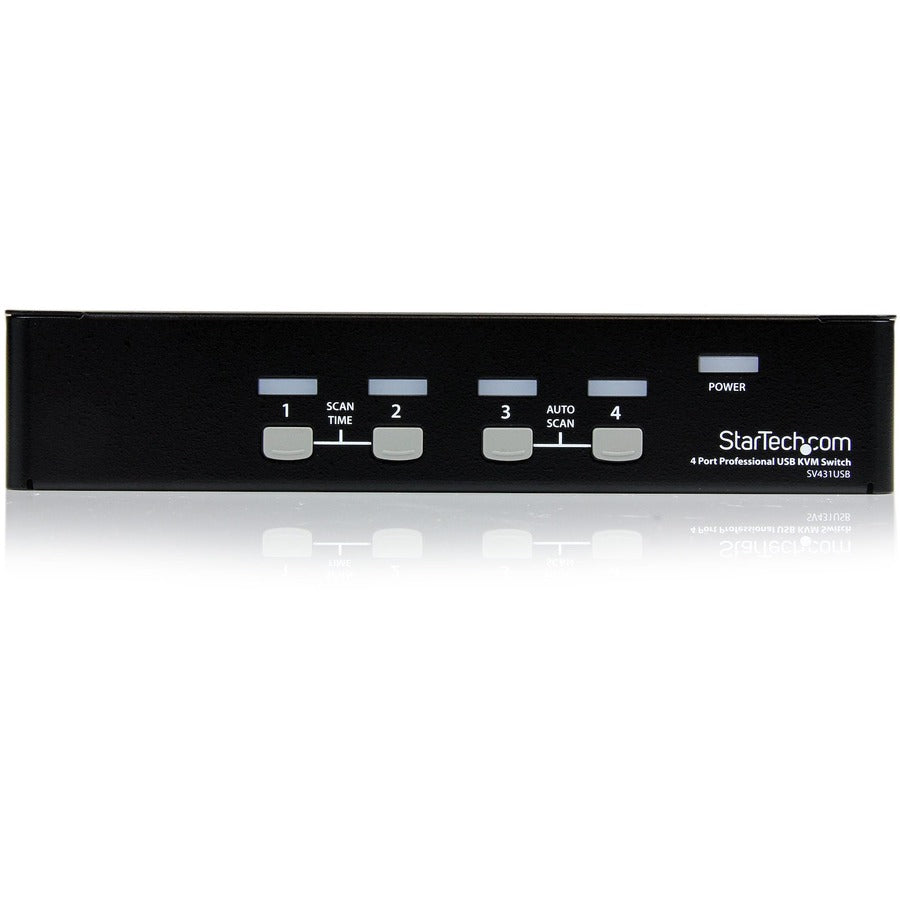 StarTech.com StarTech.com StarView SV431USB - KVM switch - USB - 4 ports - 1 local user - USB - 1U SV431USB