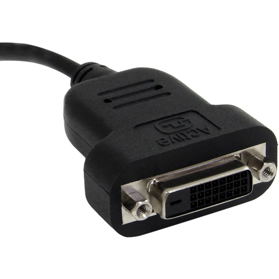 StarTech.com Mini DisplayPort to DVI Adapter, Active Mini DisplayPort to DVI-D Adapter Converter, 1080p Video, mDP to DVI Monitor/Display MDP2DVIS