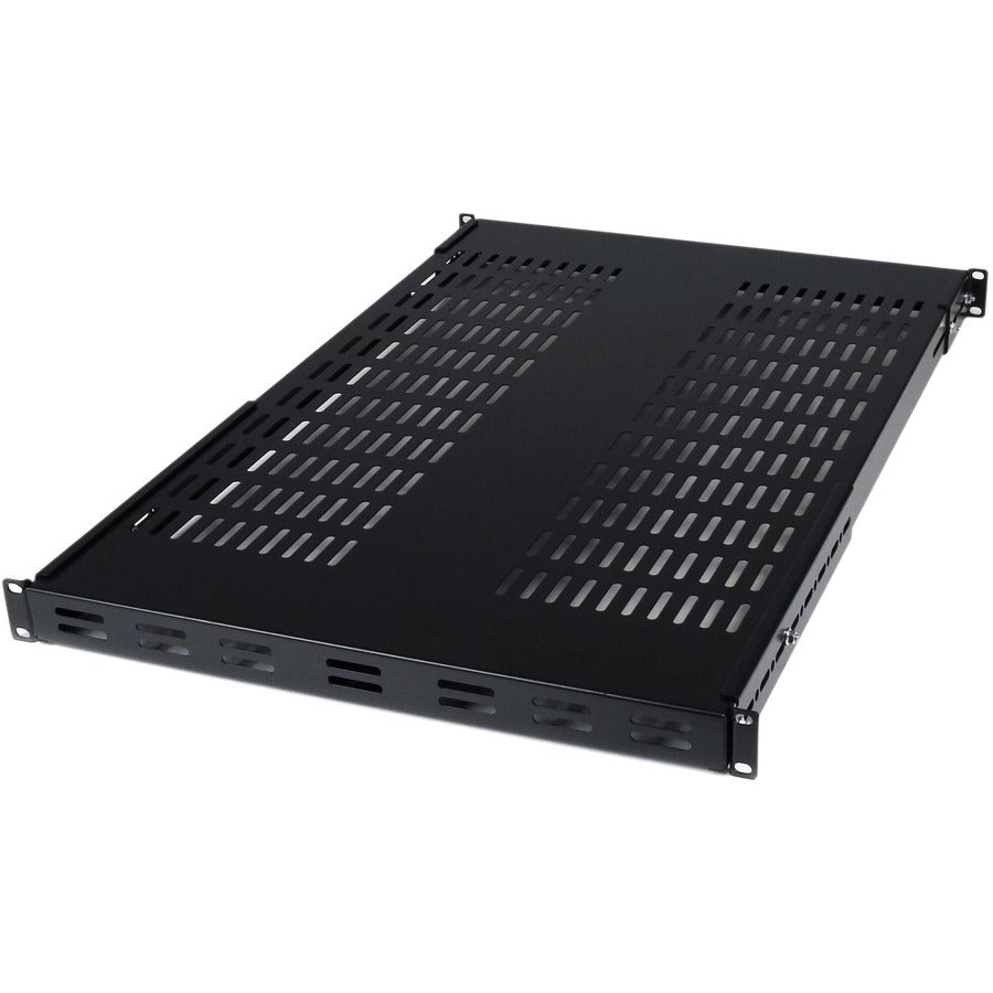 StarTech.com 1U Adjustable Mounting Depth Vented Rack Mount Shelf - 175lbs / 80kg ADJSHELF