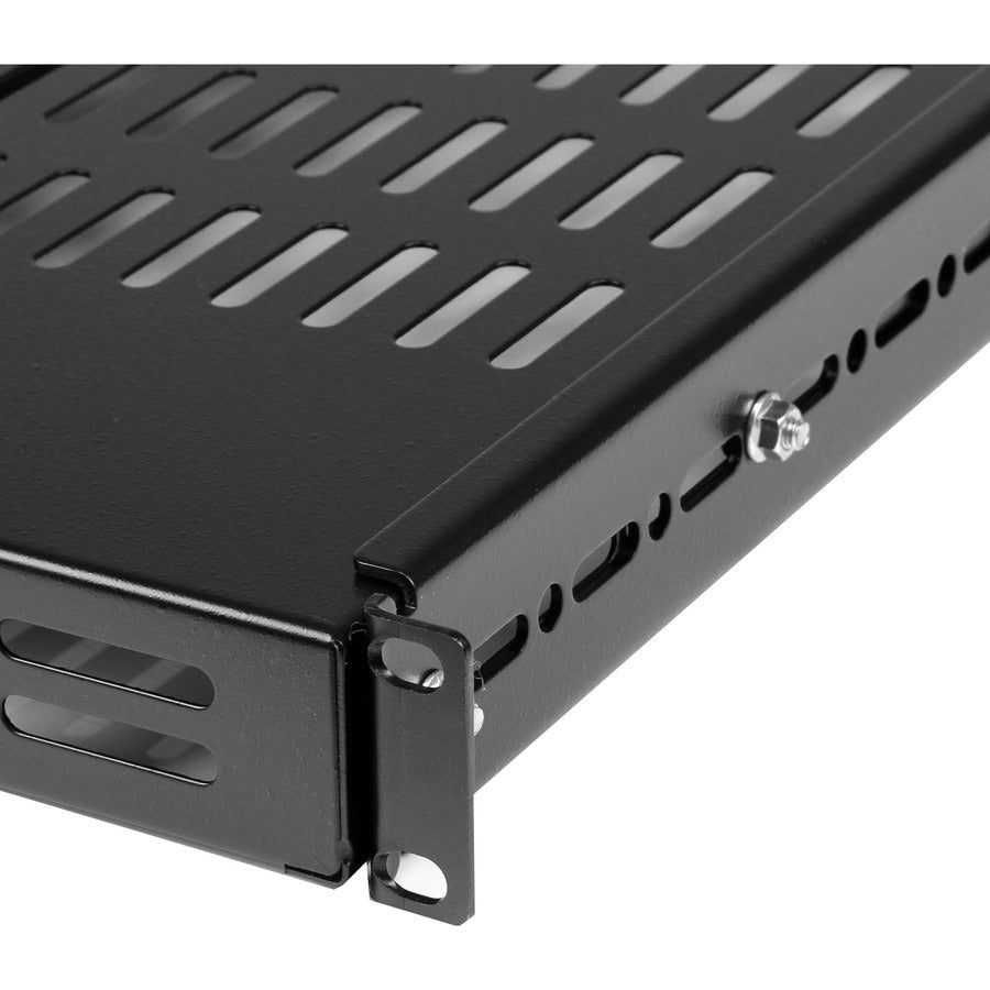 StarTech.com 1U Adjustable Mounting Depth Vented Rack Mount Shelf - 175lbs / 80kg ADJSHELF