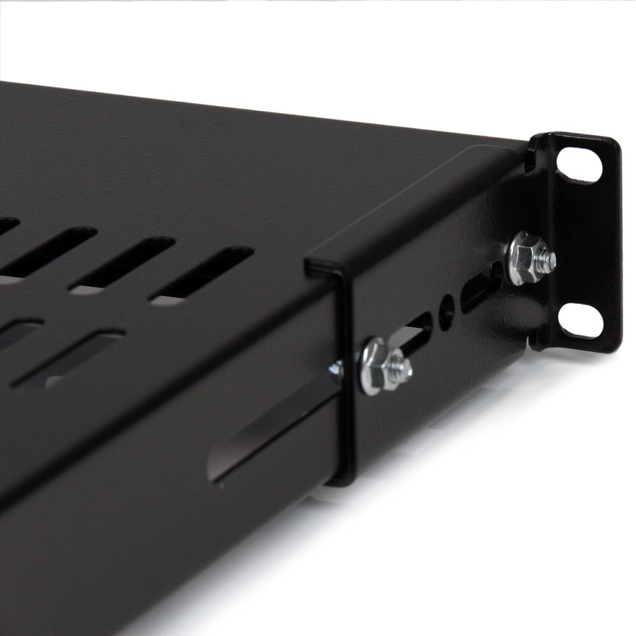 StarTech.com 1U Adjustable Mounting Depth Vented Rack Mount Shelf - 175lbs / 80kg ADJSHELF