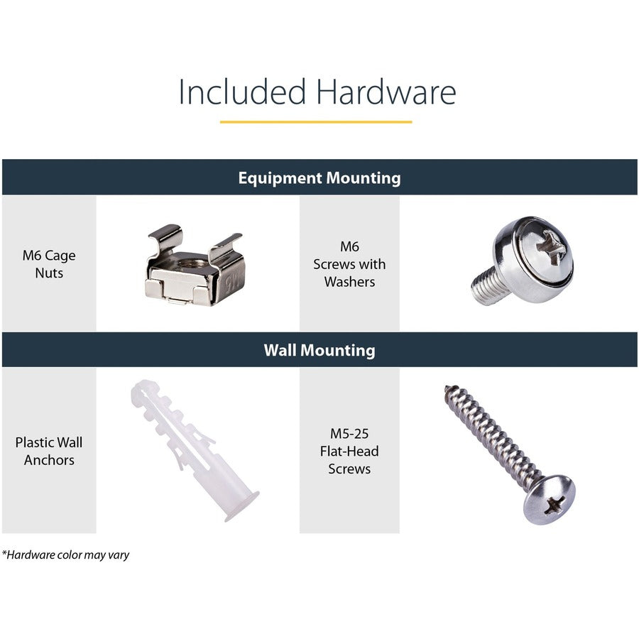 StarTech.com 6U 13.78 n Deep Wallmounting Bracket for Patch Panel WALLMOUNT6