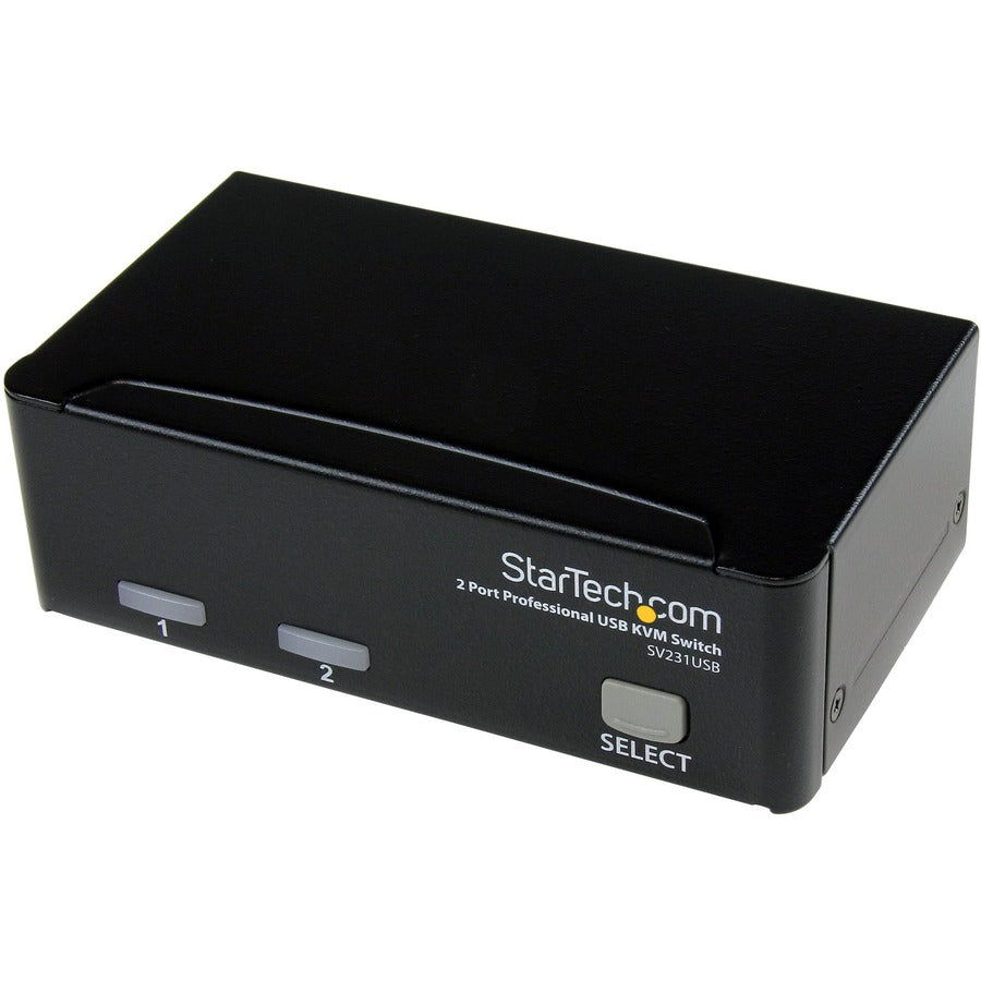 StarTech.com Kit de commutateur KVM USB professionnel 2 ports avec câbles SV231USB