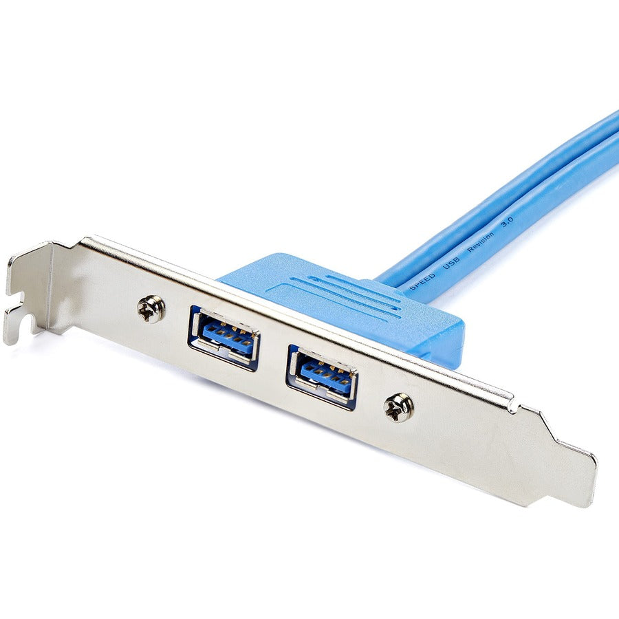 StarTech.com 2 Port USB 3.0 A Female Slot Plate Adapter USB3SPLATE