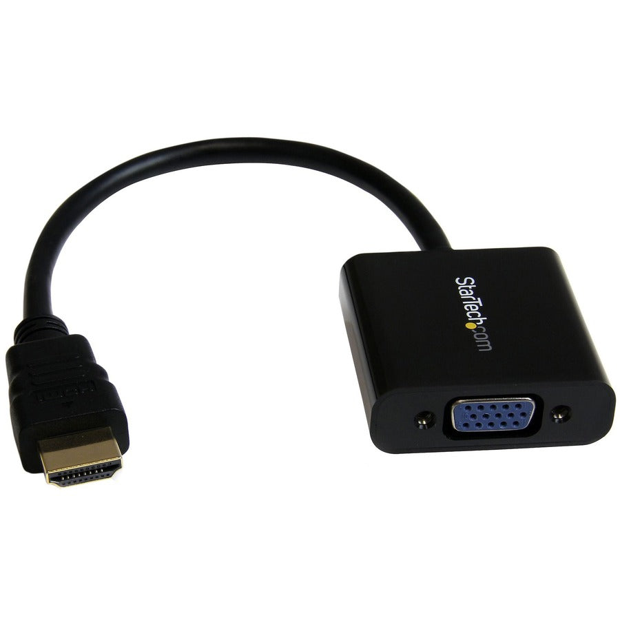 StarTech.com HDMI to VGA Adapter - 1080p - 1920 x 1080 - Black - HDMI Converter - VGA to HDMI Monitor Adapter HD2VGAE2