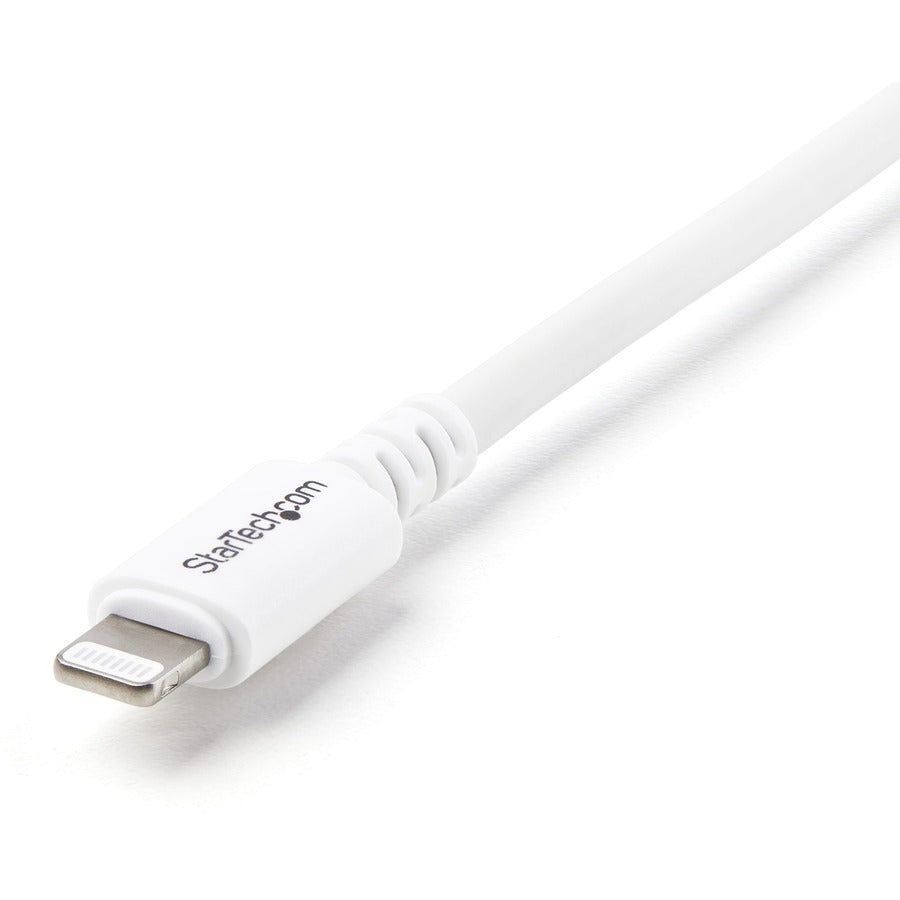 StarTech.com 3m (10ft) Long White Apple&reg; 8-pin Lightning Connector to USB Cable for iPhone / iPod / iPad USBLT3MW