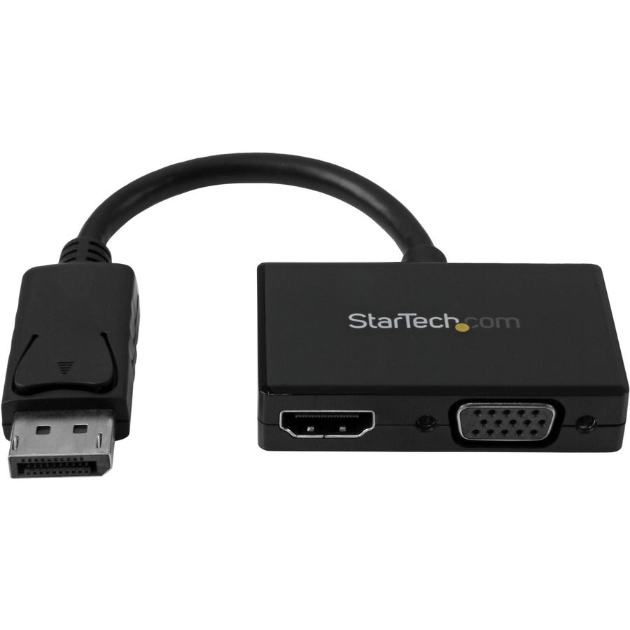 Adaptateur A/V de voyage StarTech.com : DisplayPort 2-en-1 vers HDMI ou VGA DP2HDVGA