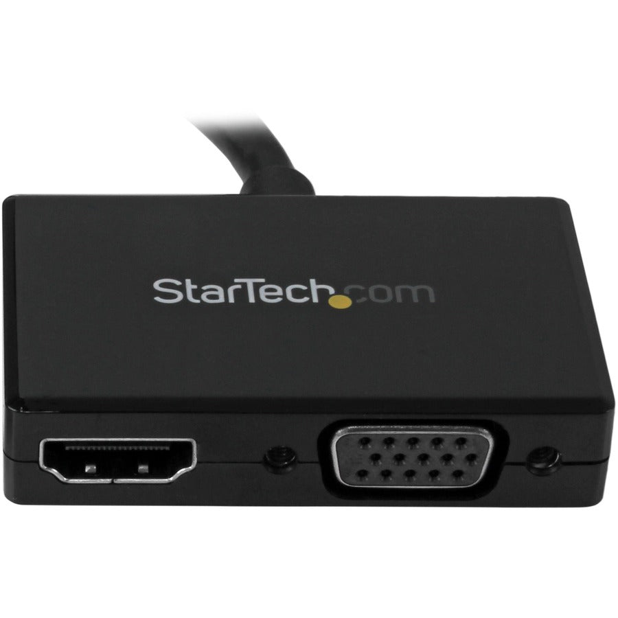 Adaptateur A/V de voyage StarTech.com : DisplayPort 2-en-1 vers HDMI ou VGA DP2HDVGA