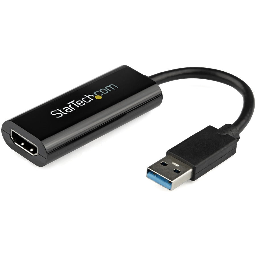 StarTech.com Adaptateur USB 3.0 vers HDMI, convertisseur d'adaptateur d'affichage USB vers HDMI fin 1080p pour moniteur, carte graphique externe, Windows uniquement USB32HDES