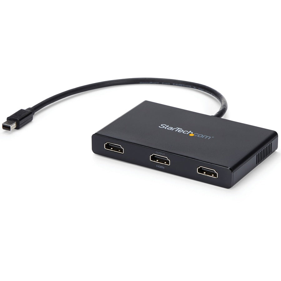 StarTech.com 3-Port Multi Monitor Adapter, Mini DisplayPort to HDMI MST Hub, 3x 1080p, Video Splitter for Extended Desktop Mode, Windows MSTMDP123HD
