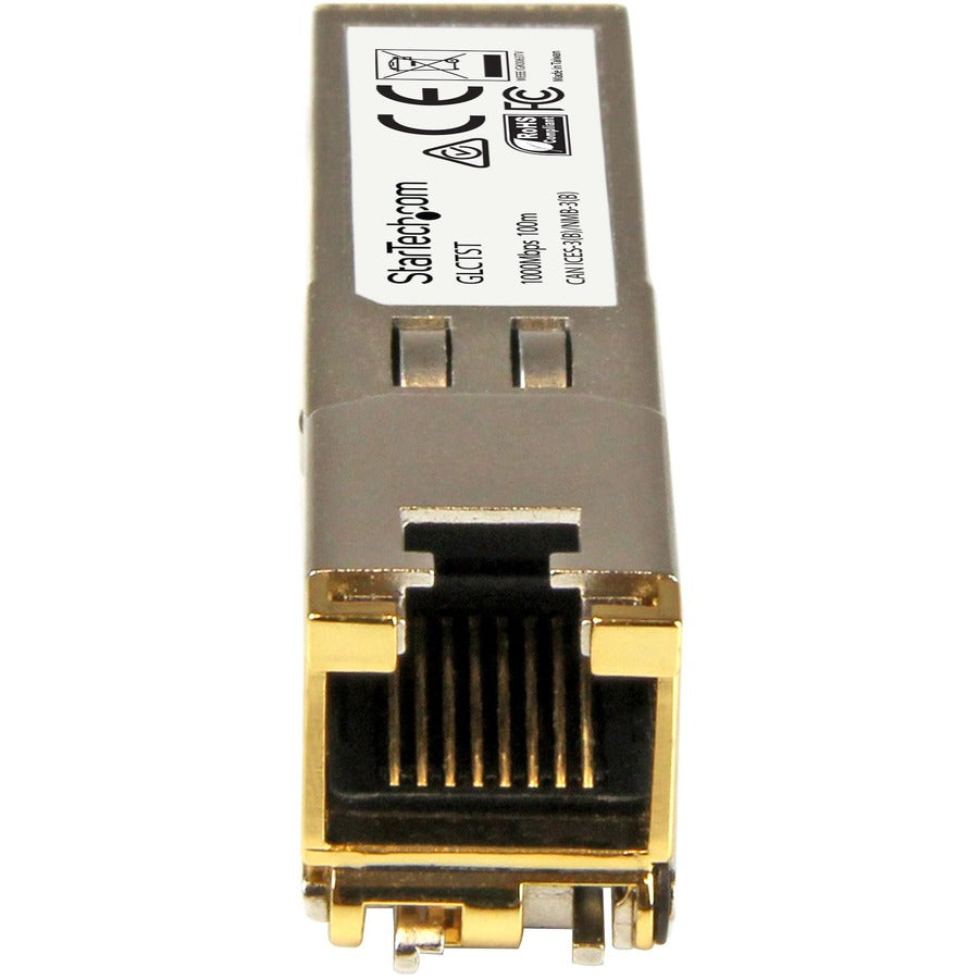 StarTech.com Module SFP compatible Cisco GLC-T - 1000BASE-T - Émetteur-récepteur 1GE Gigabit Ethernet SFP SFP vers RJ45 Cat6/Cat5e - 100 m GLCTST