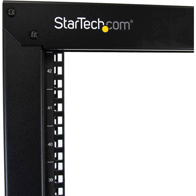 StarTech.com 2-Post Server Rack with Sturdy Steel Construction and Casters - 42U~ 2POSTRACK42