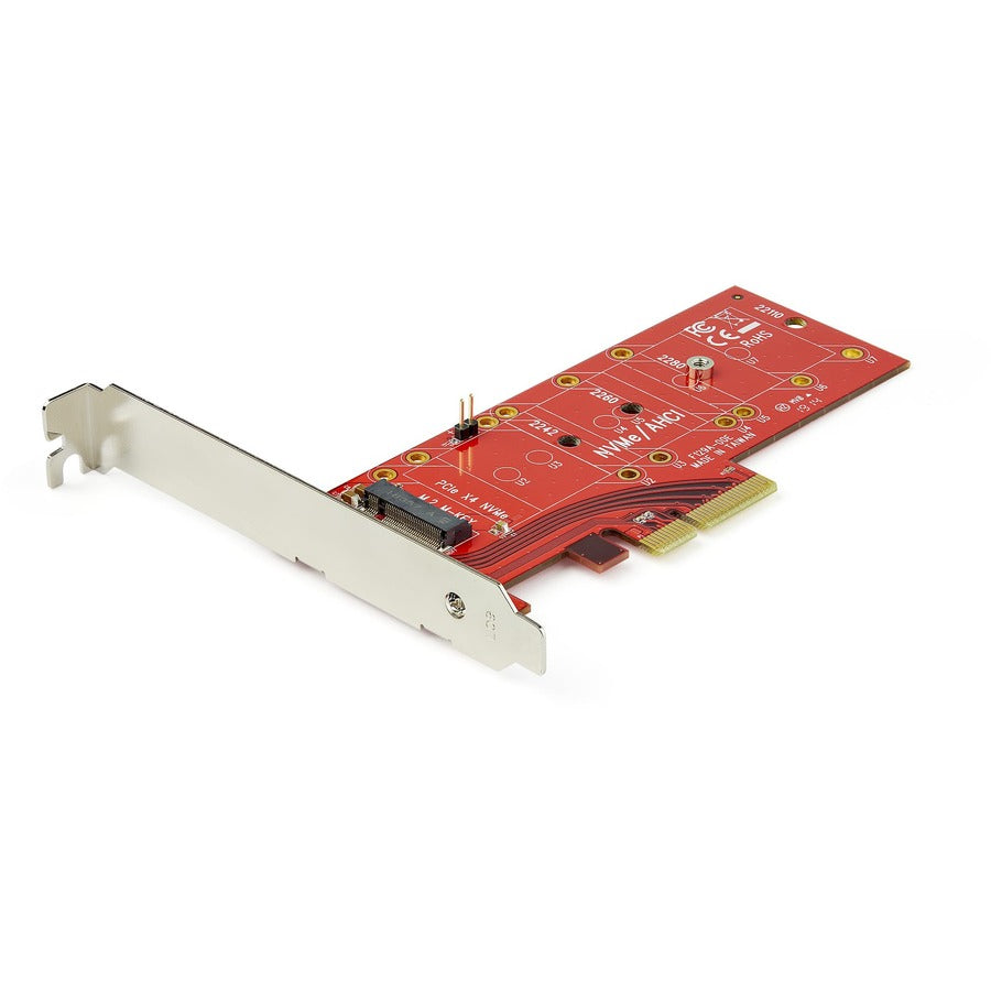 StarTech.com Adaptateur M.2 - x4 PCIe 3.0 NVMe - Profil bas et profil complet - Adaptateur SSD PCIE M.2 - SSD M2 - SSD PCI Express PEX4M2E1