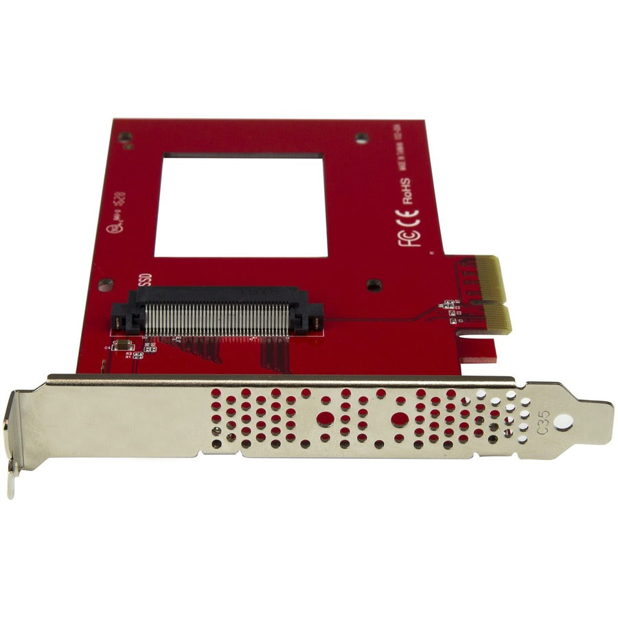 StarTech.com U.2 to PCIe Adapter for 2.5" U.2 NVMe SSD - SFF-8639 PCIe Adapter - x4 PCI Express 3.0 - NVMe PCIe Adapter - U.2 PCIe Card PEX4SFF8639