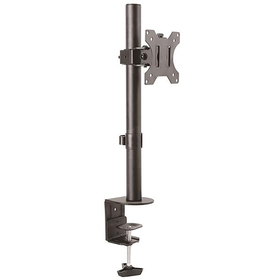 StarTech.com Single Monitor Desk Mount - Adjustable Single Monitor VESA Mount 8kg Display - Ergonomic Pole Mount Arm - C-Clamp/Grommet ARMPIVOTV2